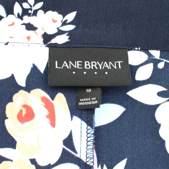 Lane Bryant Floral Blouse – Size 18 | Navy/Pink - Picture 2 of 5